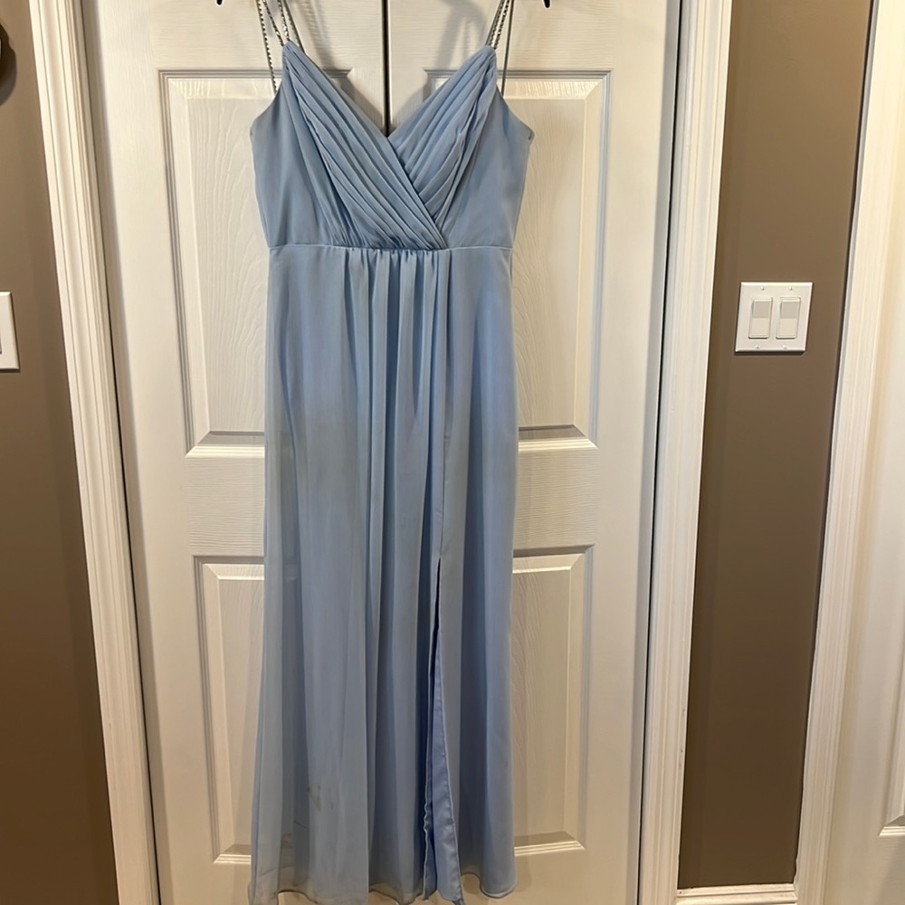 Ice Blue Bridesmaid Dress